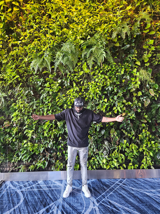 reversible Unisex Knit Beanie Hat - "Have Faith" Graphic Streetwear Headwear