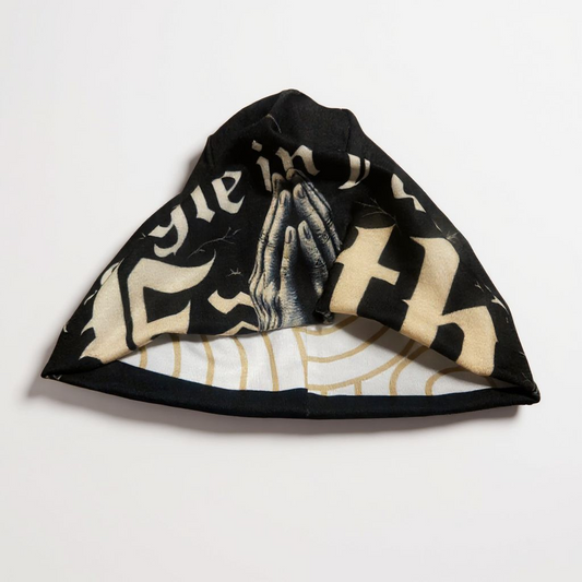 HSCG Designer Reversible Unisex Streetwear Beanie - Praying Hands Double-Sided Headwear