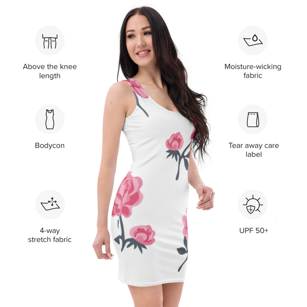 LiveLifeExotic | Stunning Floral Bodycon Dress for Women