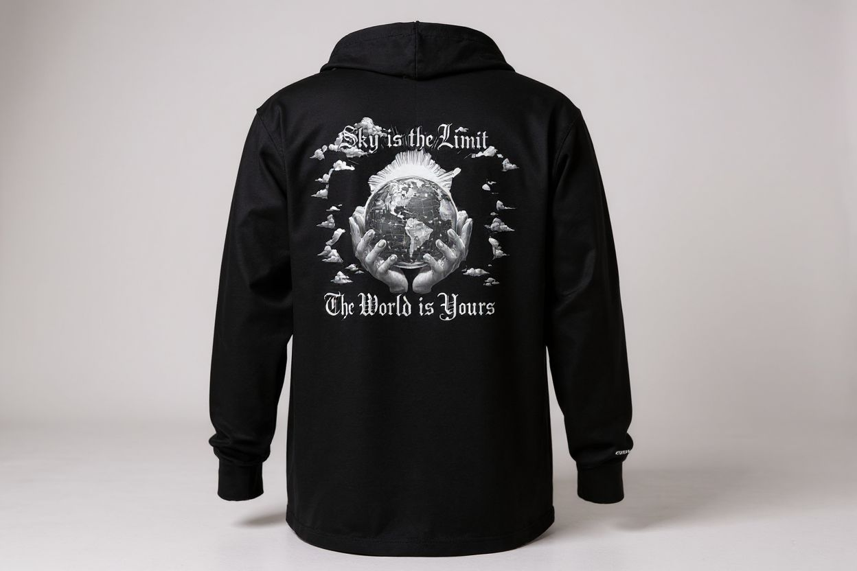 LiveLifeExotic "Visionary Lifestyle" Hooded Long-Sleeve T-Shirt