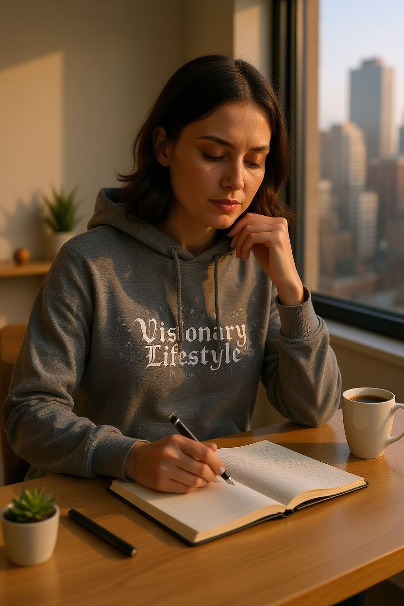 LiveLifeExotic "Visionary Lifestyle" Hooded Long-Sleeve T-Shirt