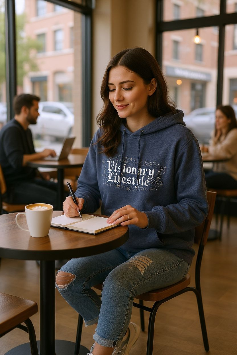 LiveLifeExotic "Visionary Lifestyle" Hooded Long-Sleeve T-Shirt