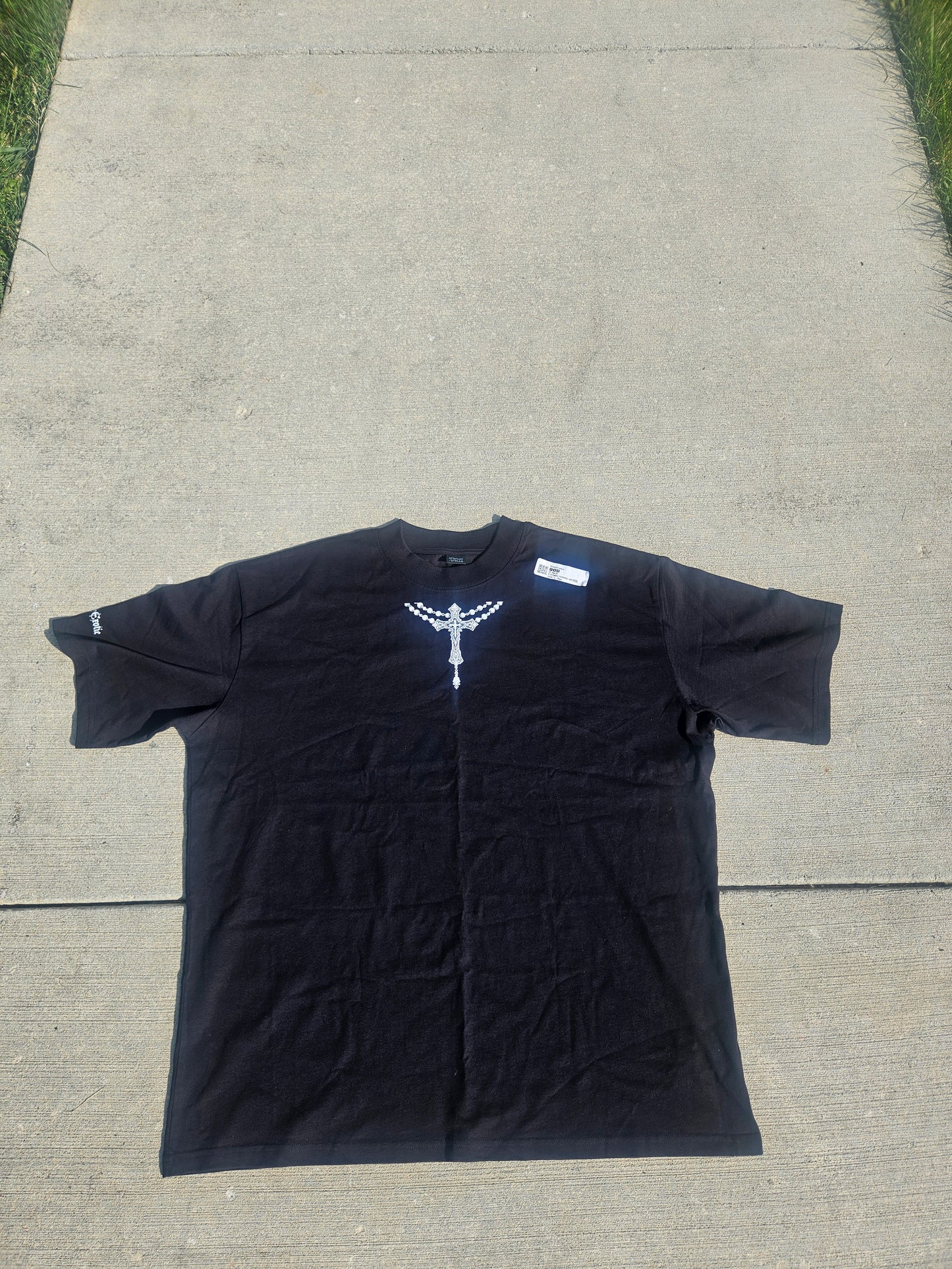 HSCG Designer Oversized Unisex Designer T-Shirt - Rosary Graphic Cotton Tee