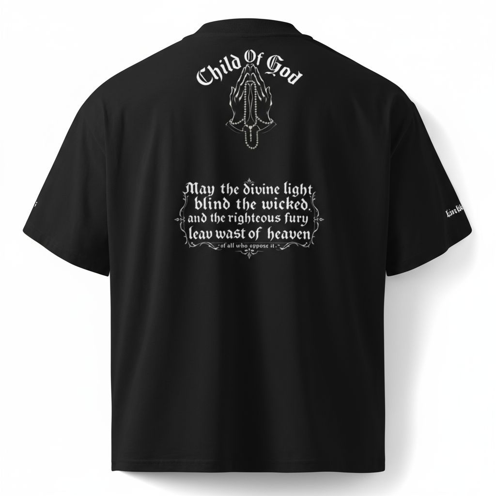 LiveLifeExotic "All Mighty God" Oversized unisex T-Shirt - Premium Organic Cotton