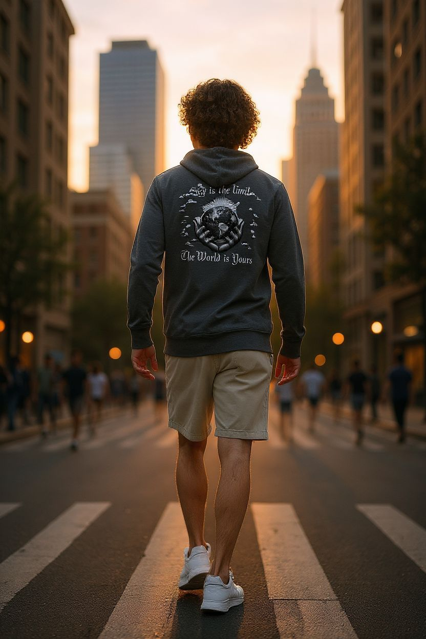 LiveLifeExotic "Visionary Lifestyle" Hooded Long-Sleeve T-Shirt