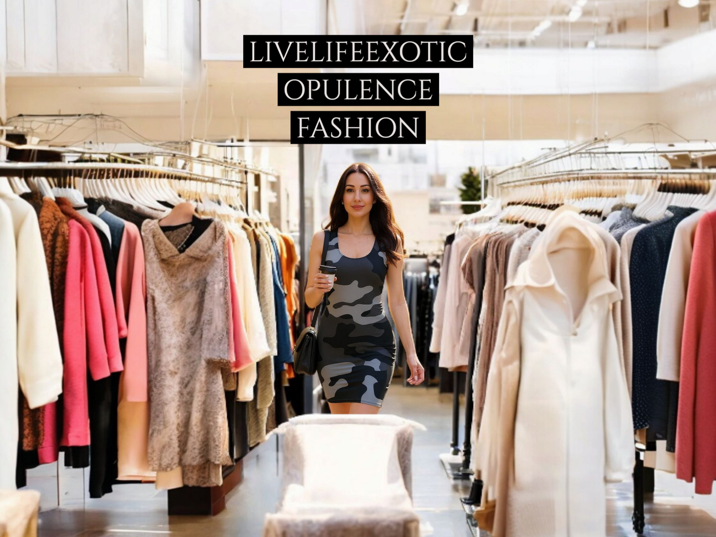 LiveLifeExotic Women's Grey Camo Bodycon Dress - Moisture-Wicking, UPF 50+ | Above Knee Stretch Fit